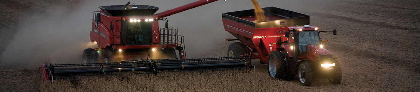 Case IH Equipment During Harvest
