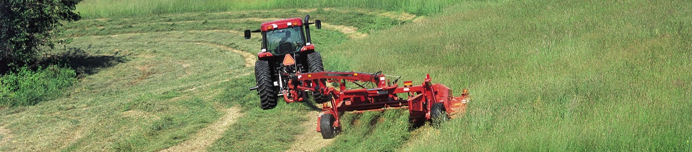 Case IH Tractor with Mower Conditioner